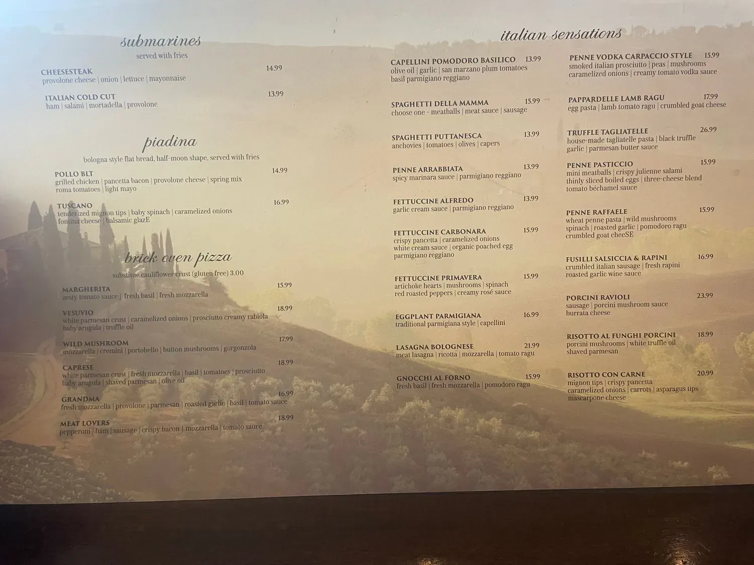 Menu 2