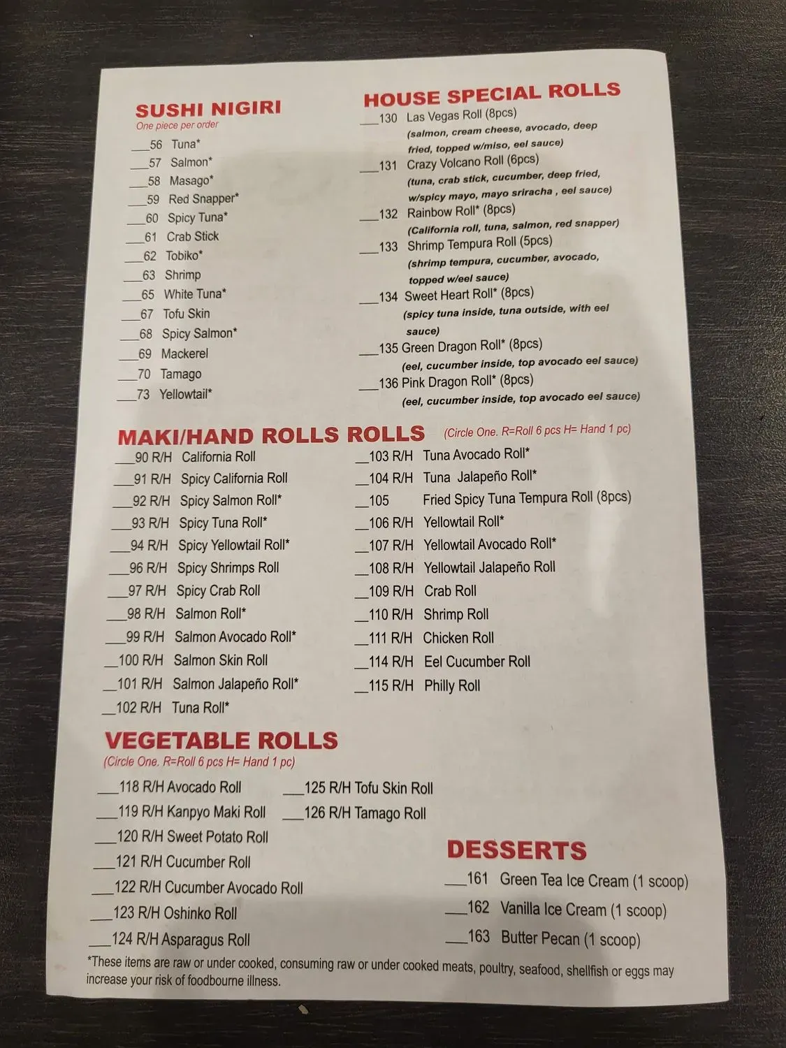 Menu 4