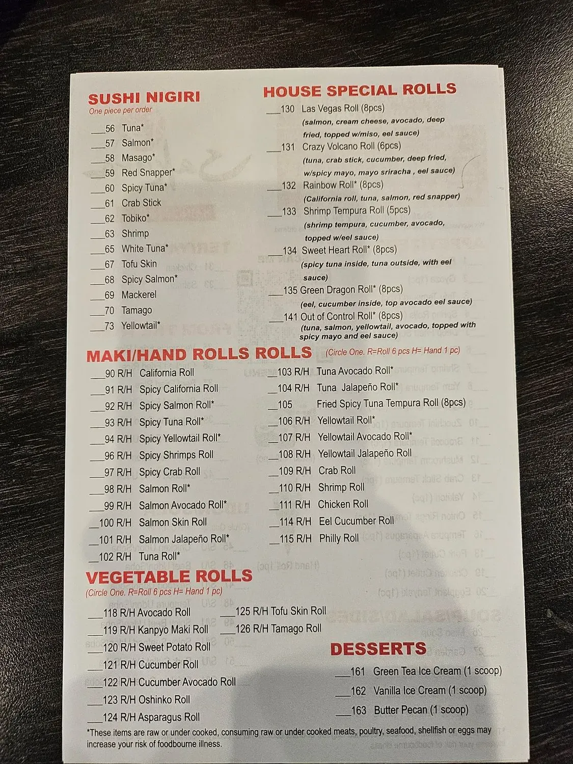 Menu 1