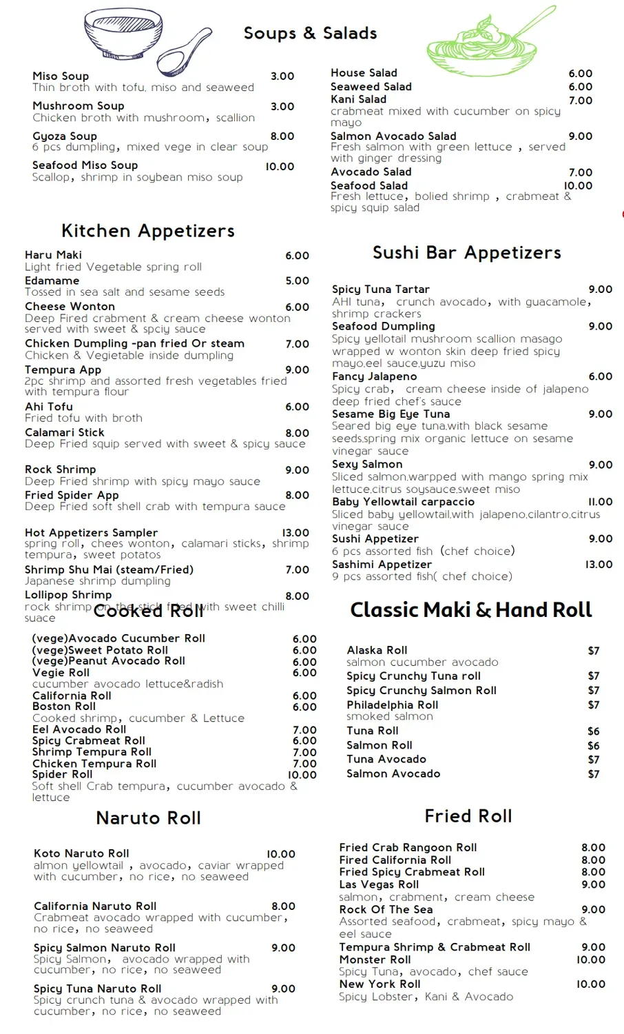 Menu 2