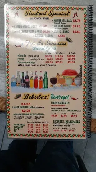 Menu 5