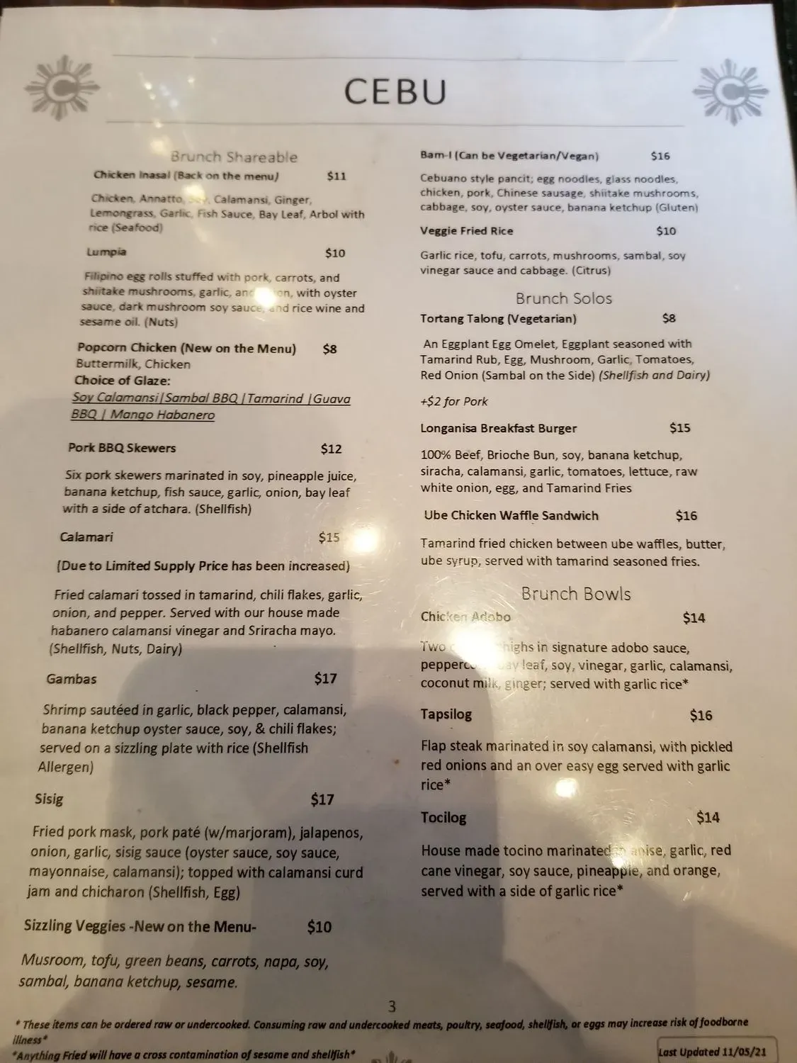 Menu 1