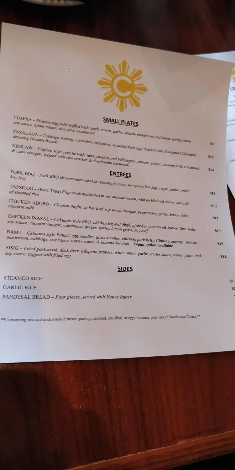 Menu 5