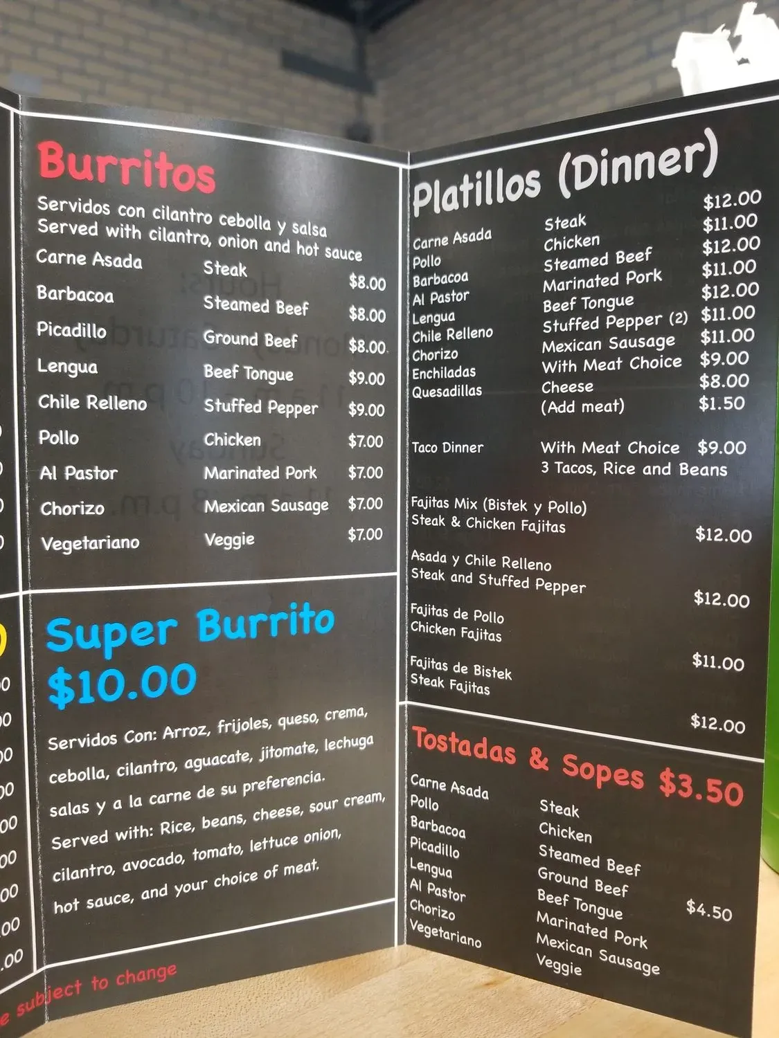 Menu 5