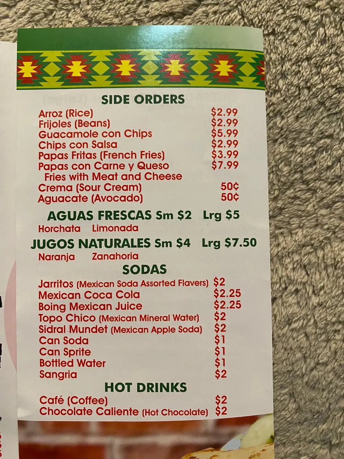 Menu 2