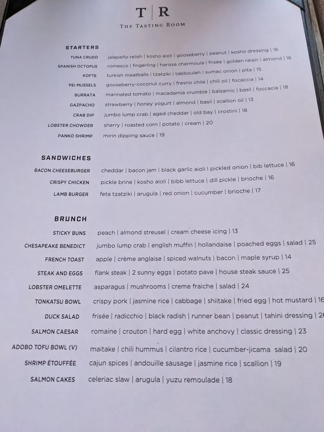 Menu 5