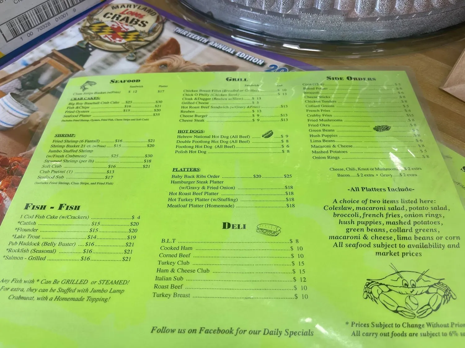 Menu 3