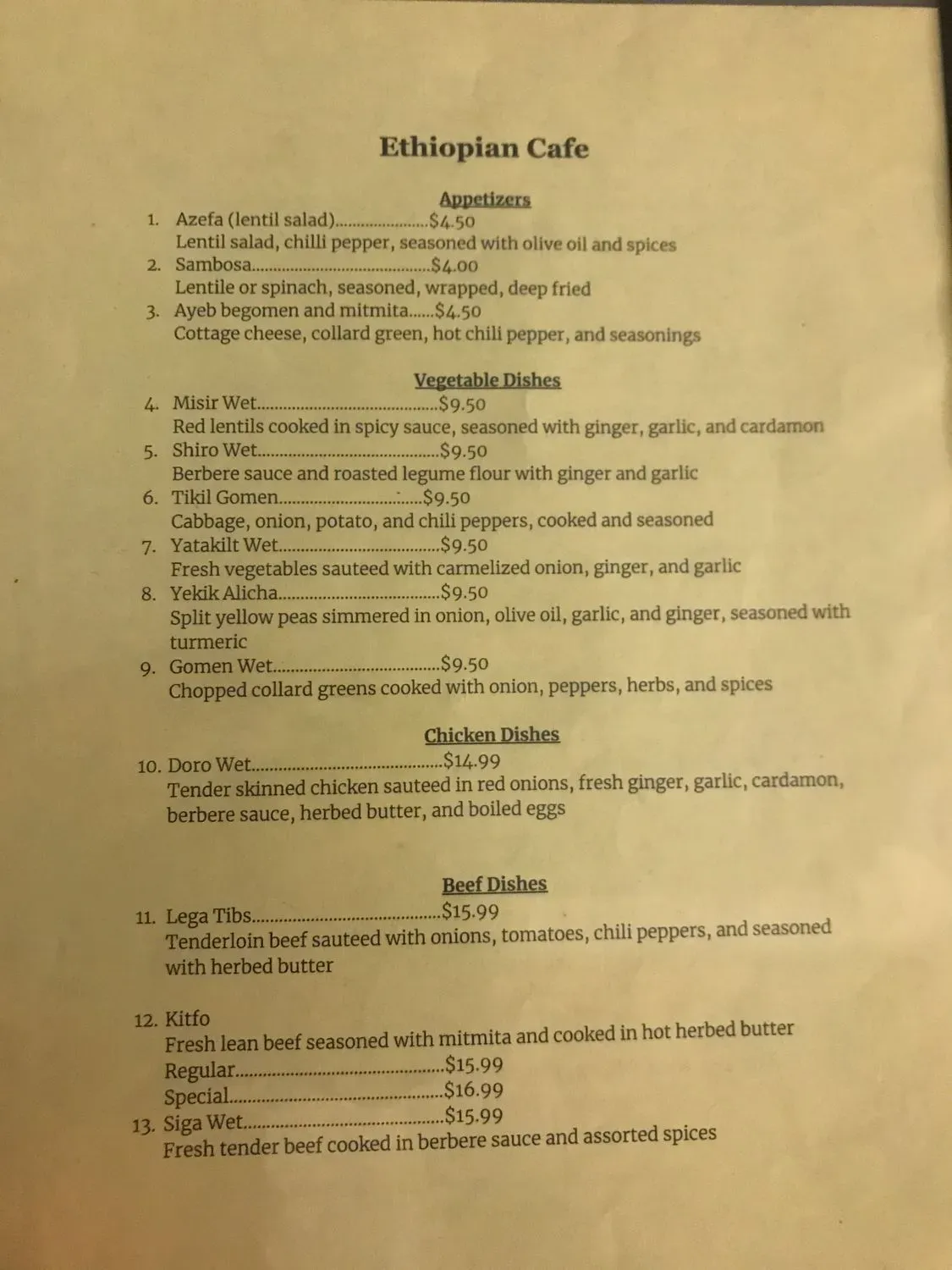 Menu 5