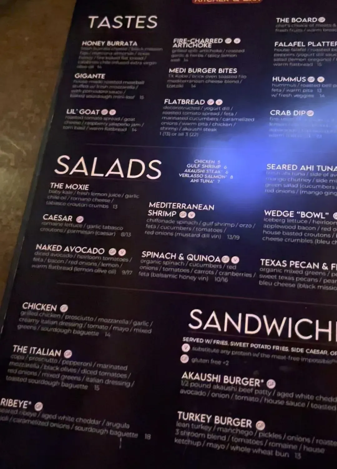 Menu 1