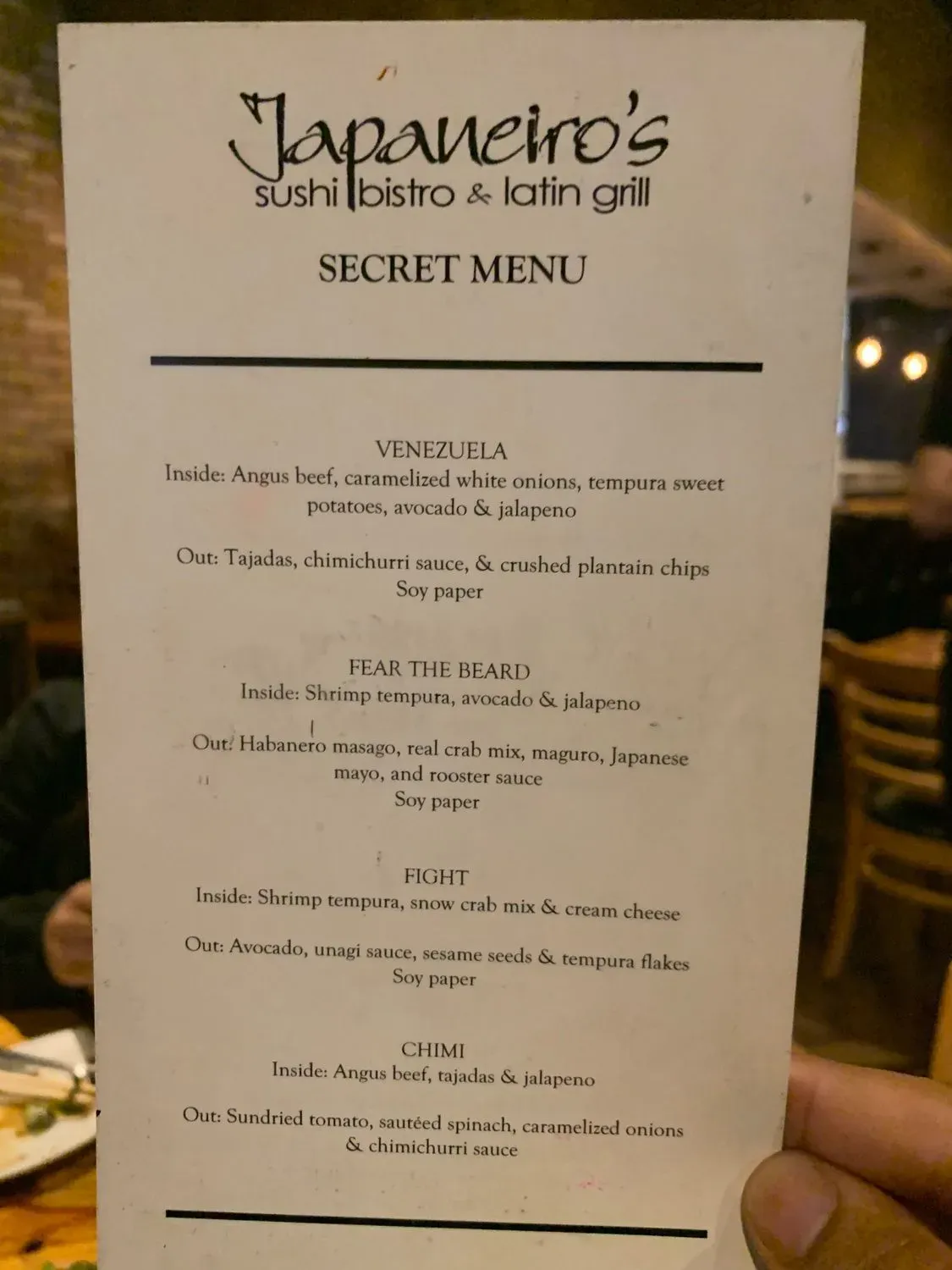 Menu 5