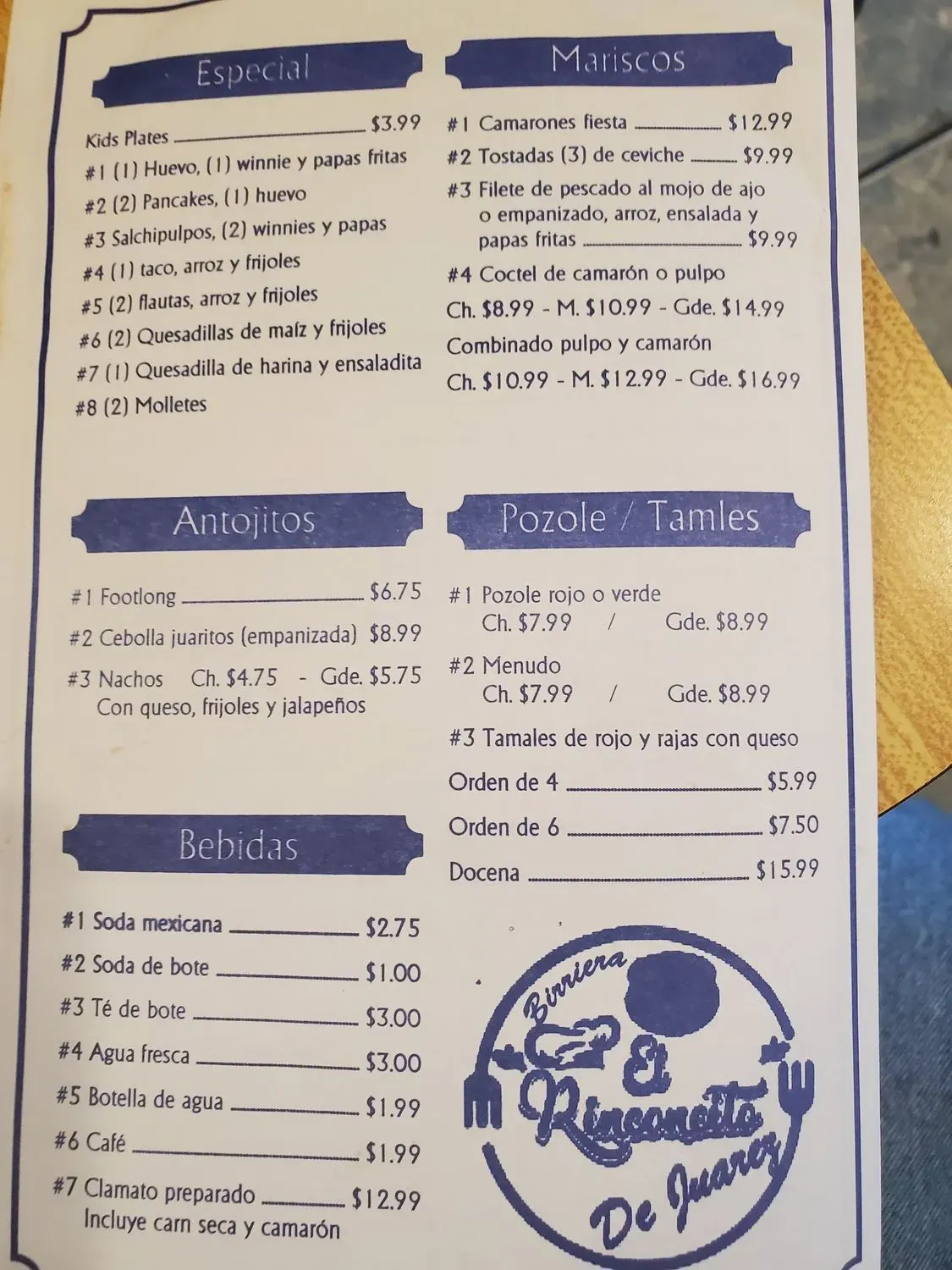 Menu 5