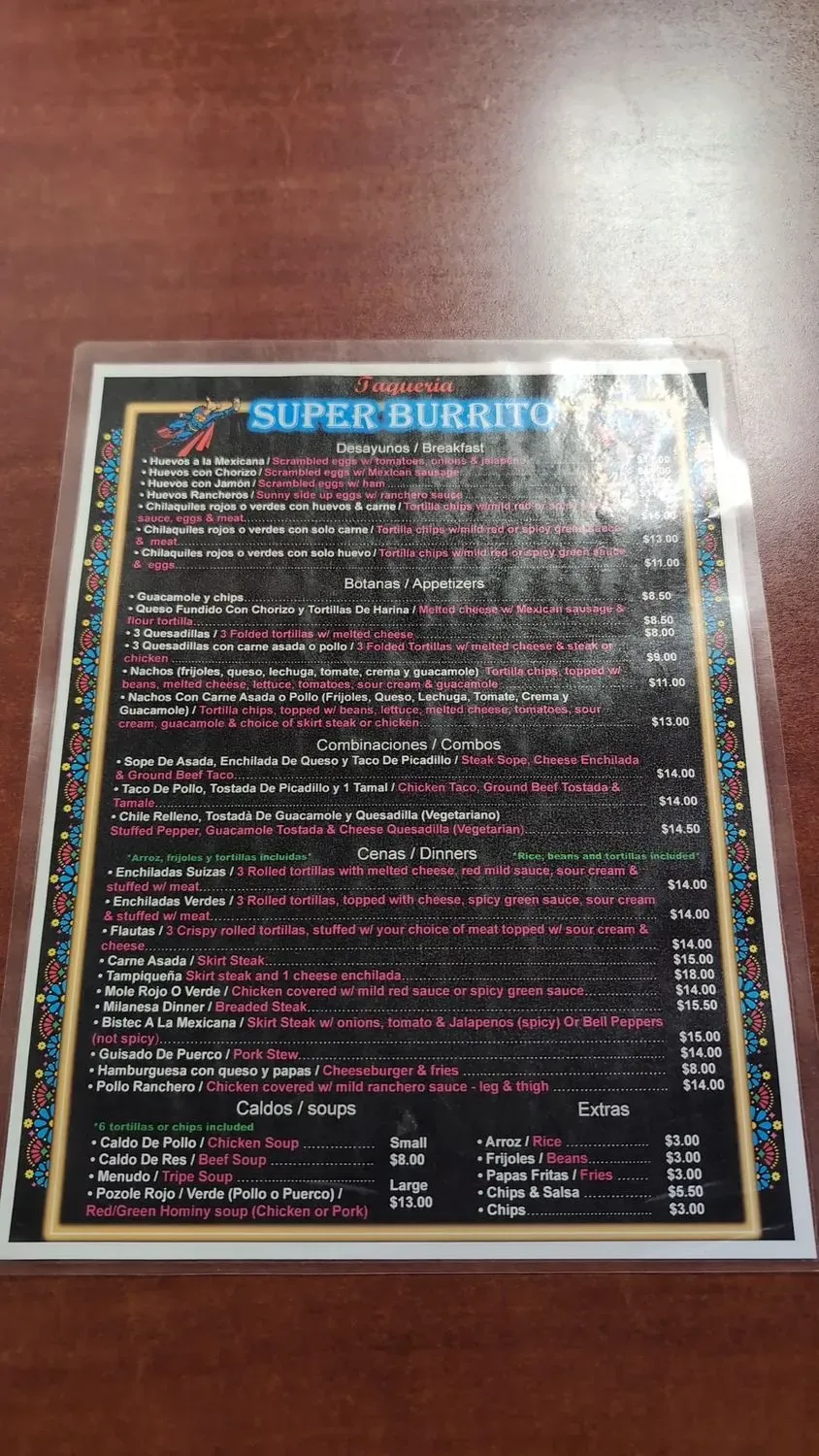 Menu 5