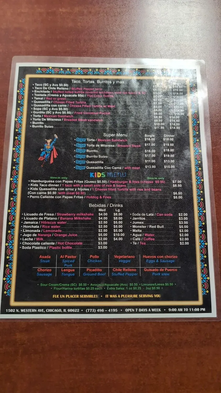 Menu 6