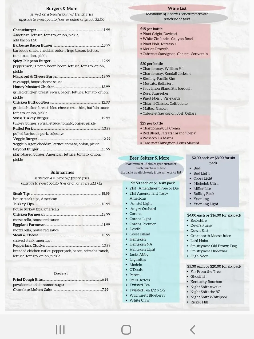 Menu 2