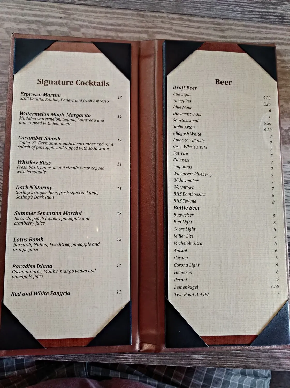 Menu 5