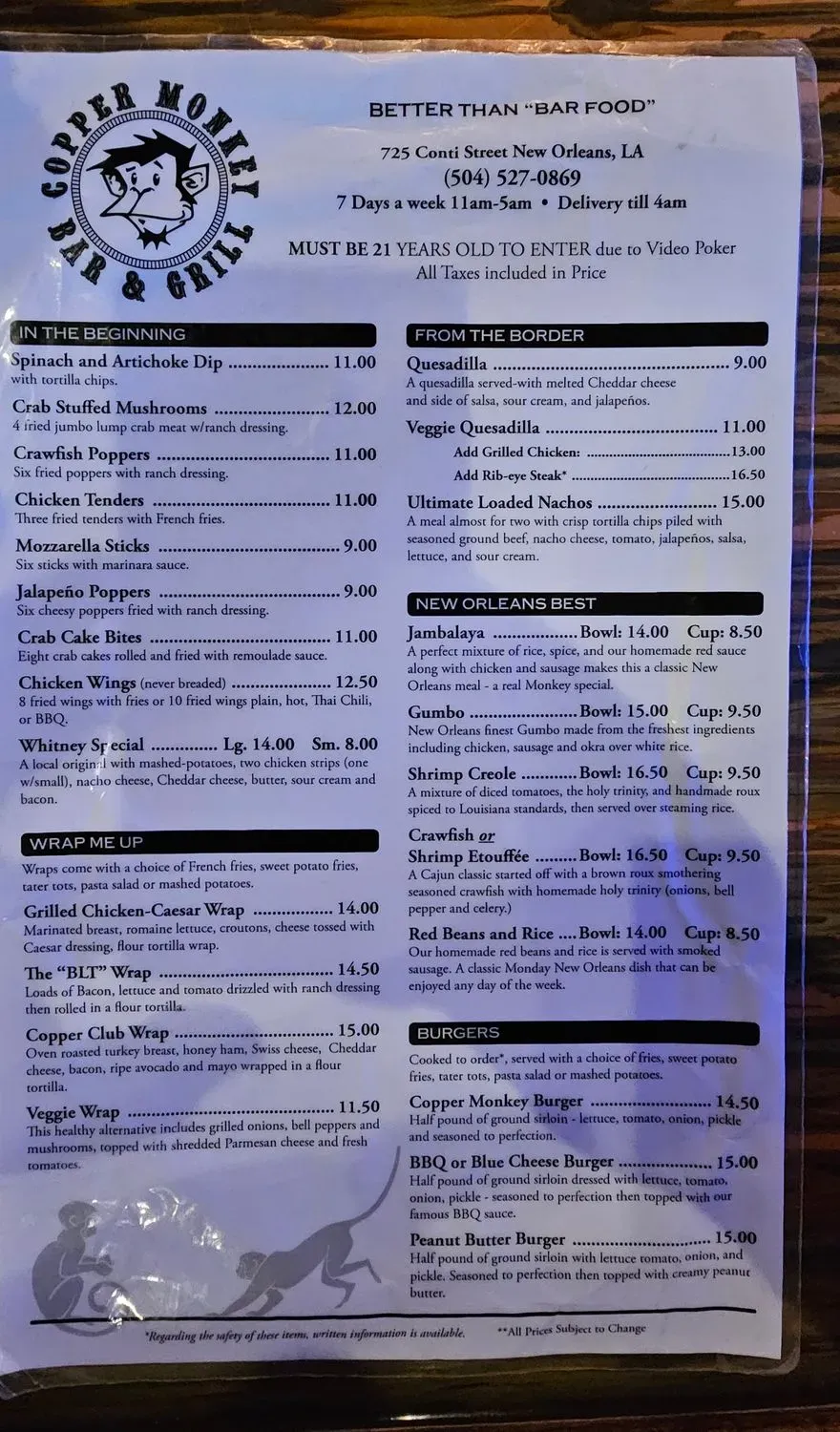 Menu 4