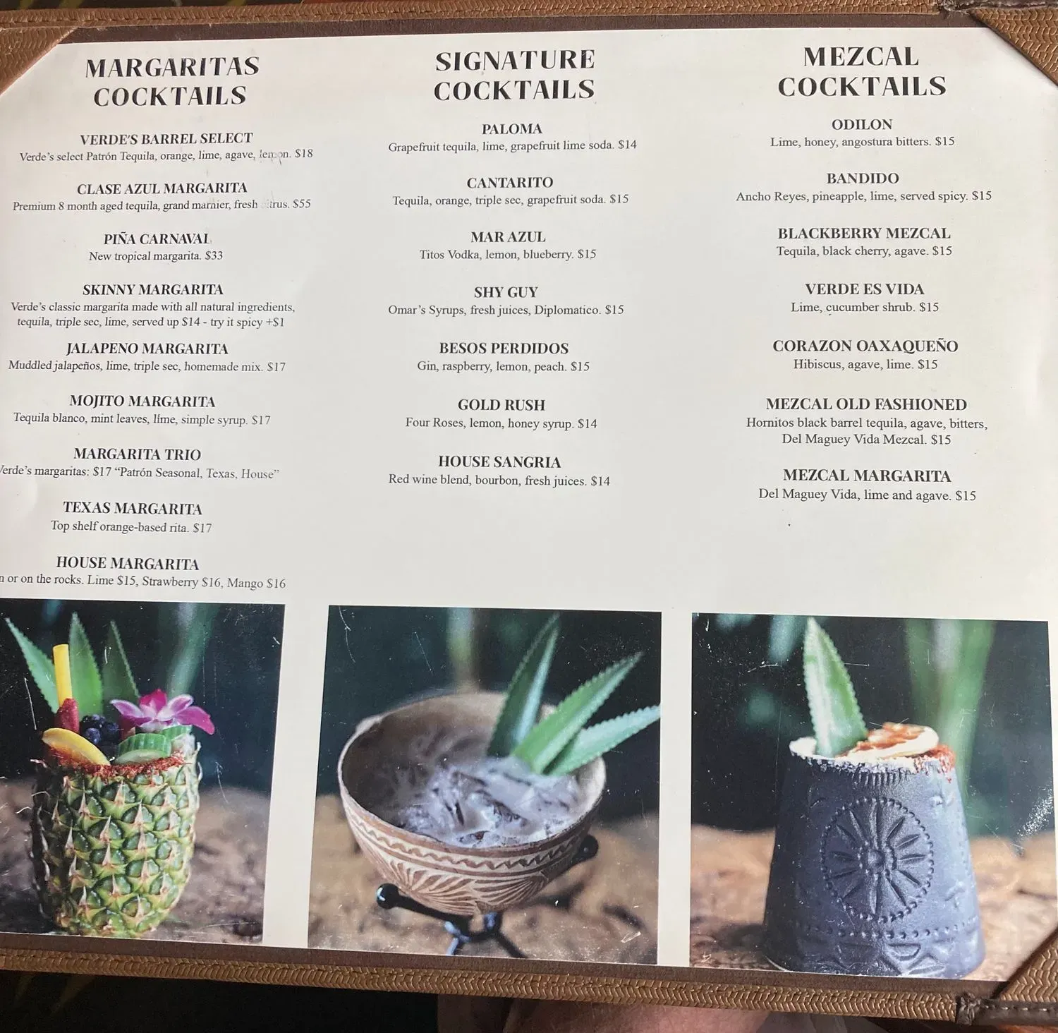 Menu 5