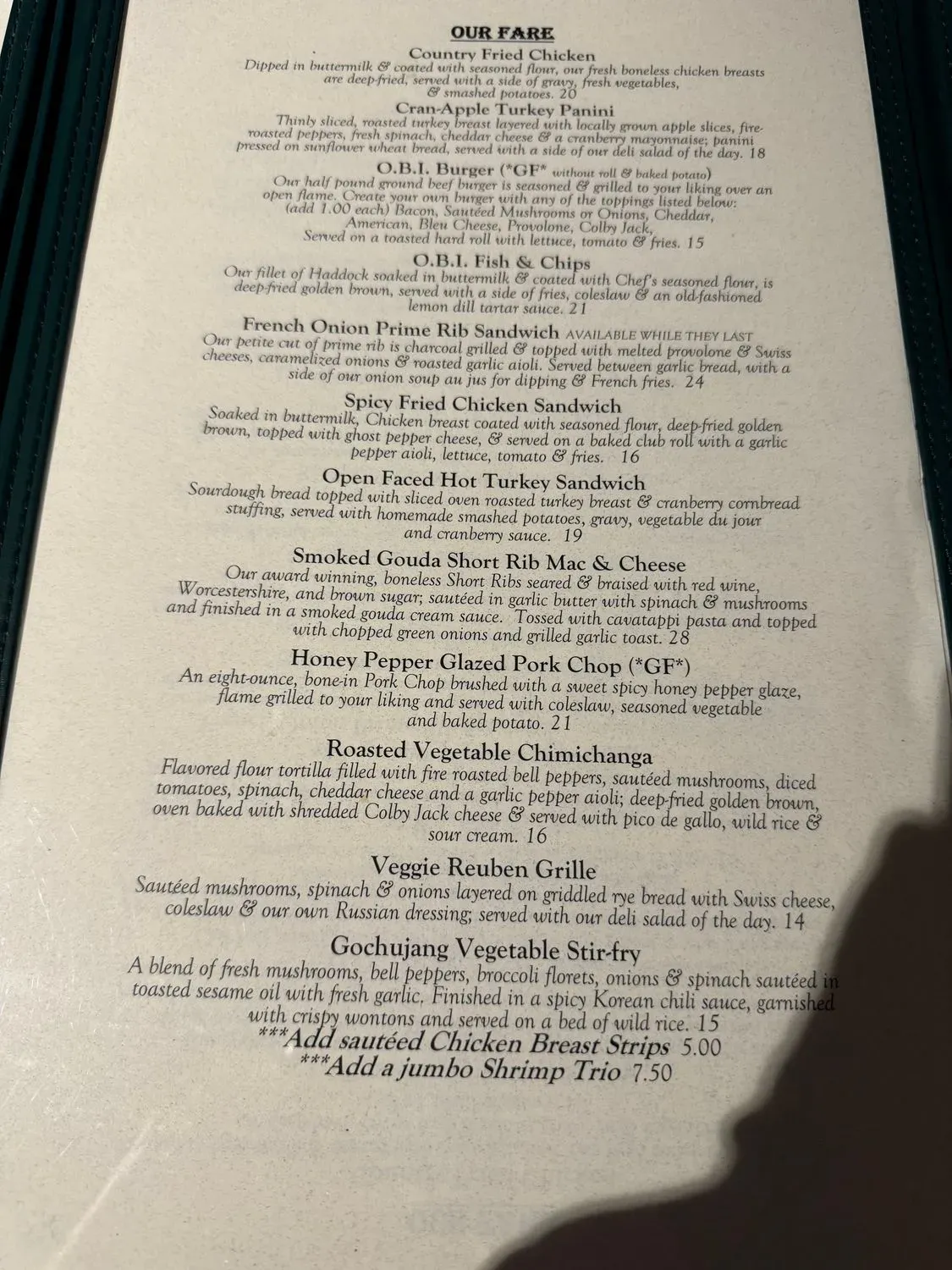 Menu 3