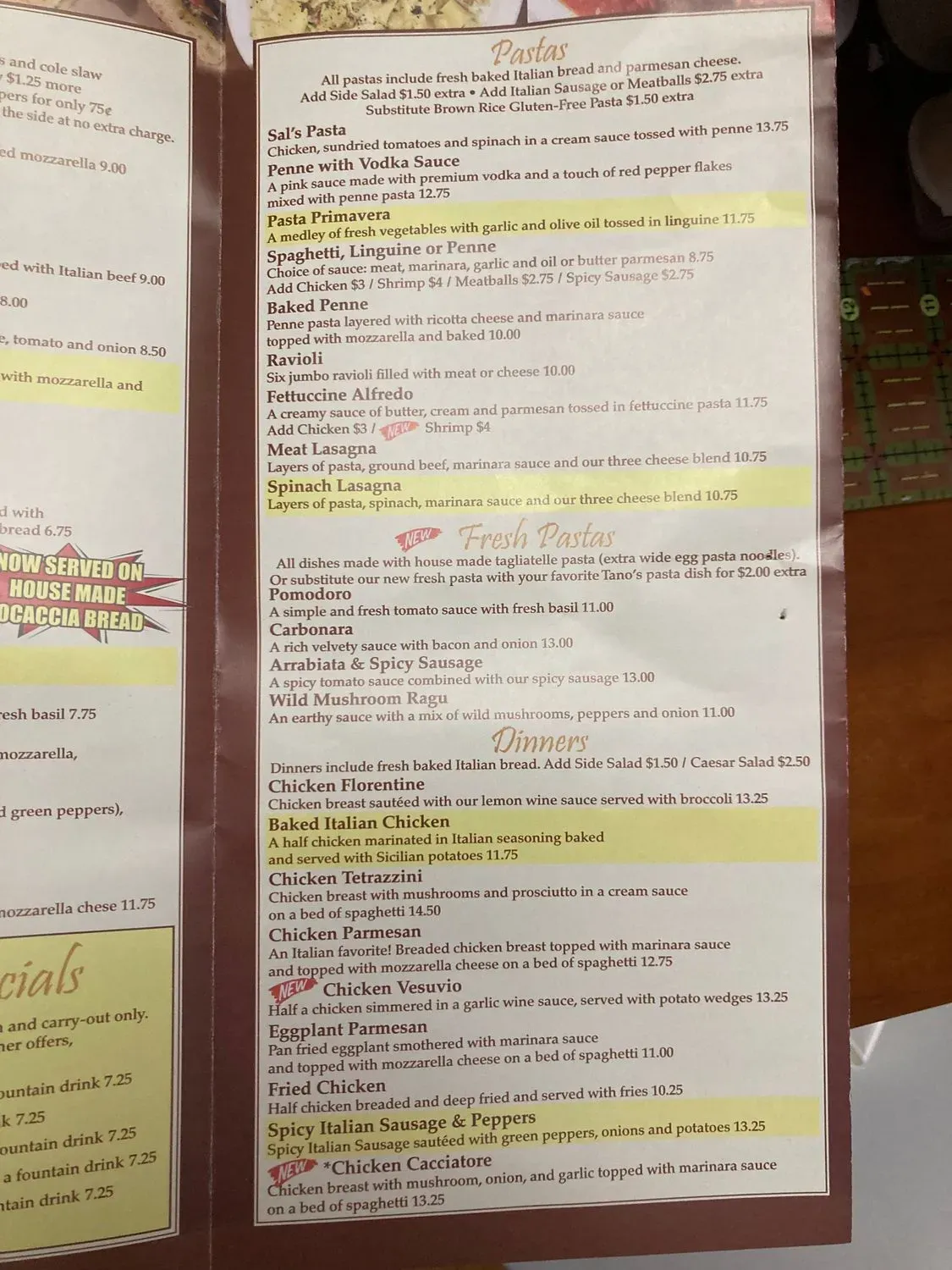 Menu 2