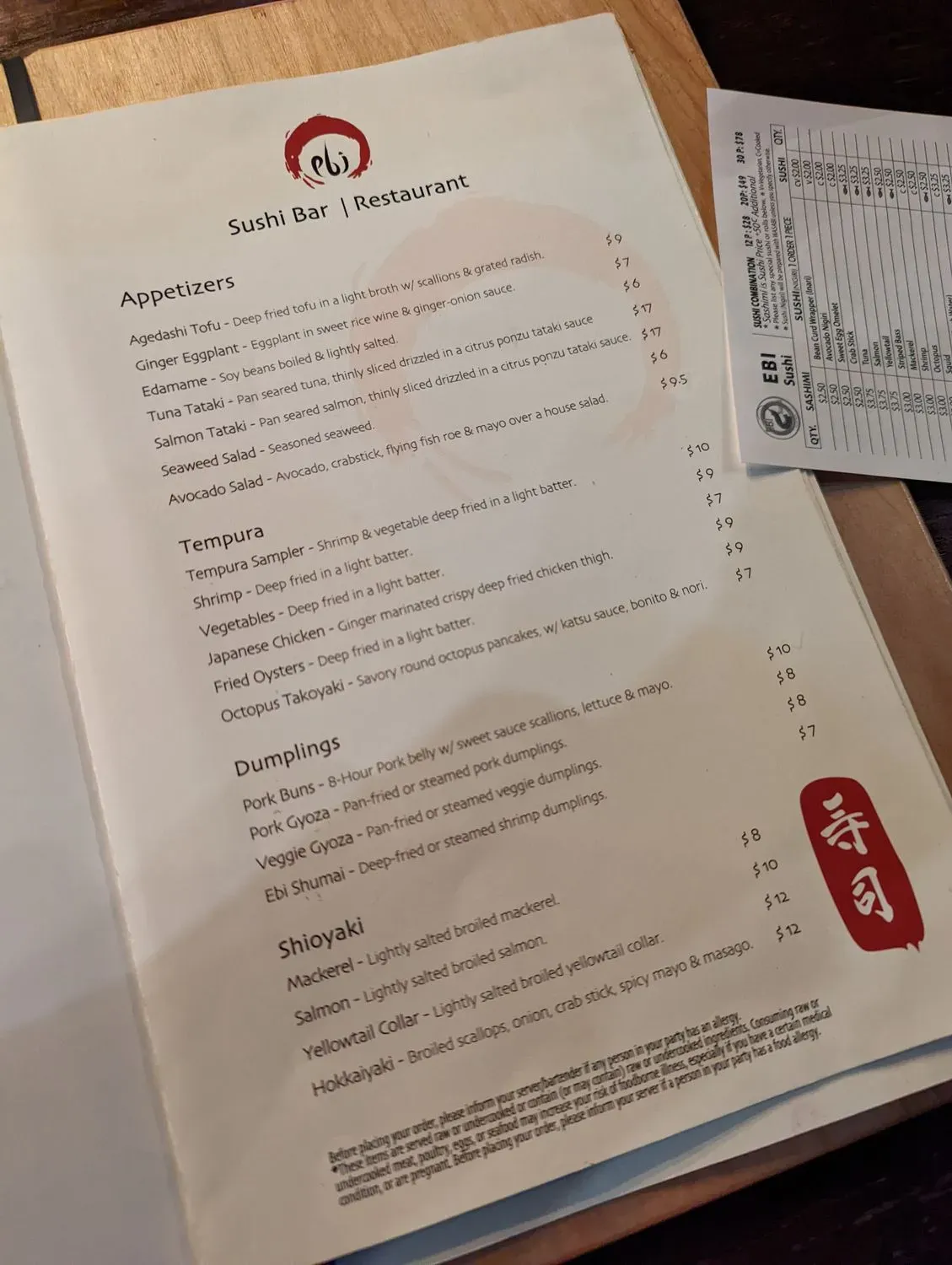 Menu 6