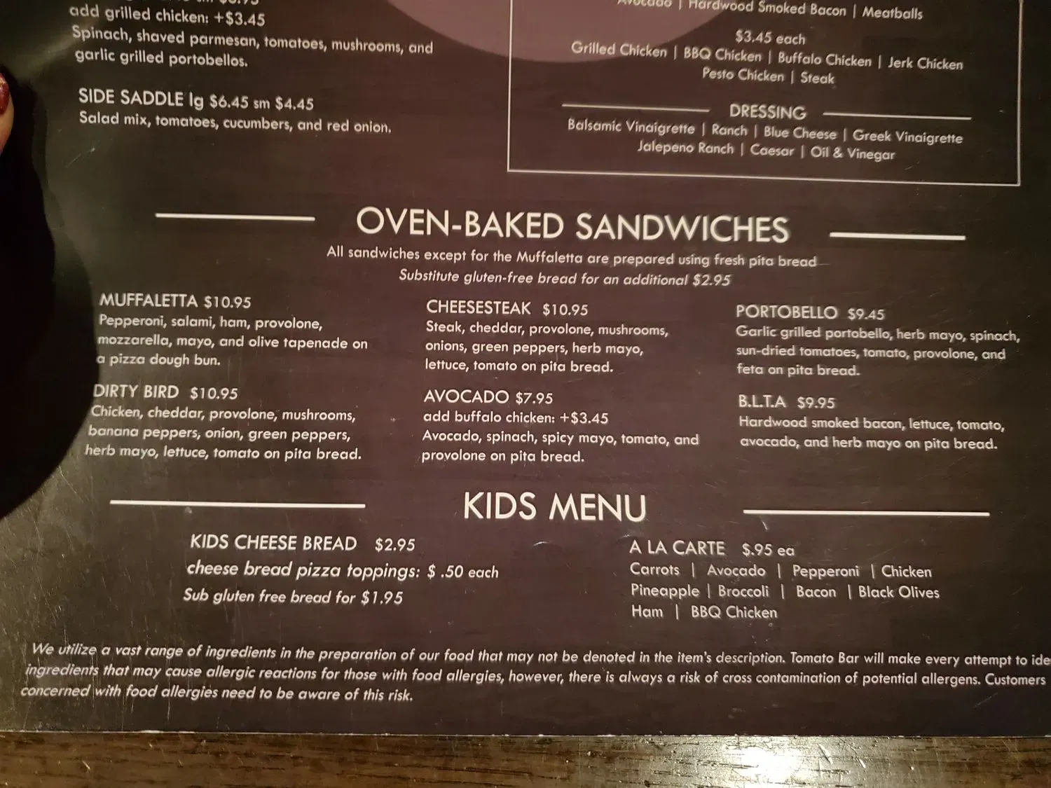 Menu 5