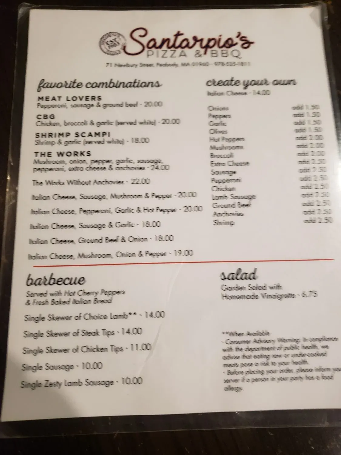 Menu 3