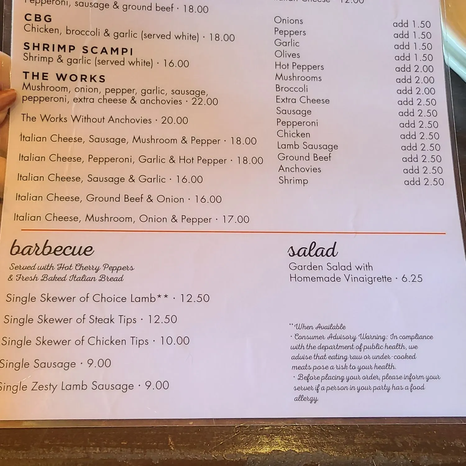 Menu 3