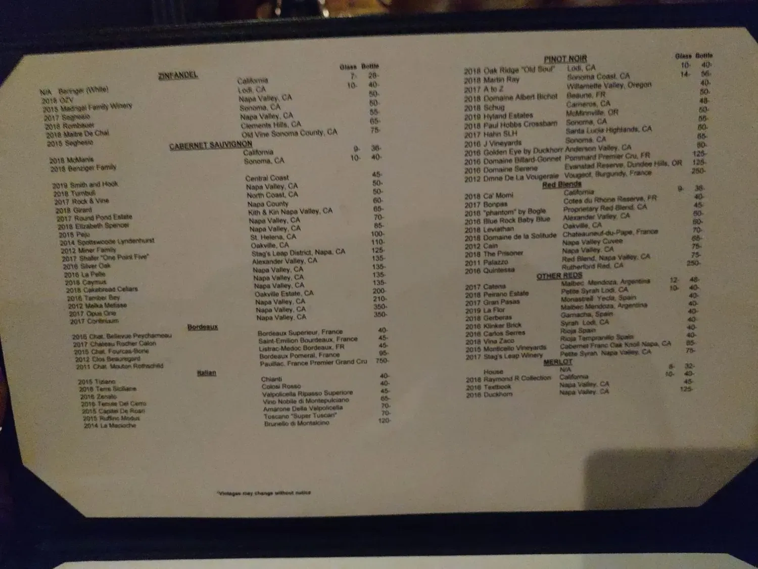 Menu 6