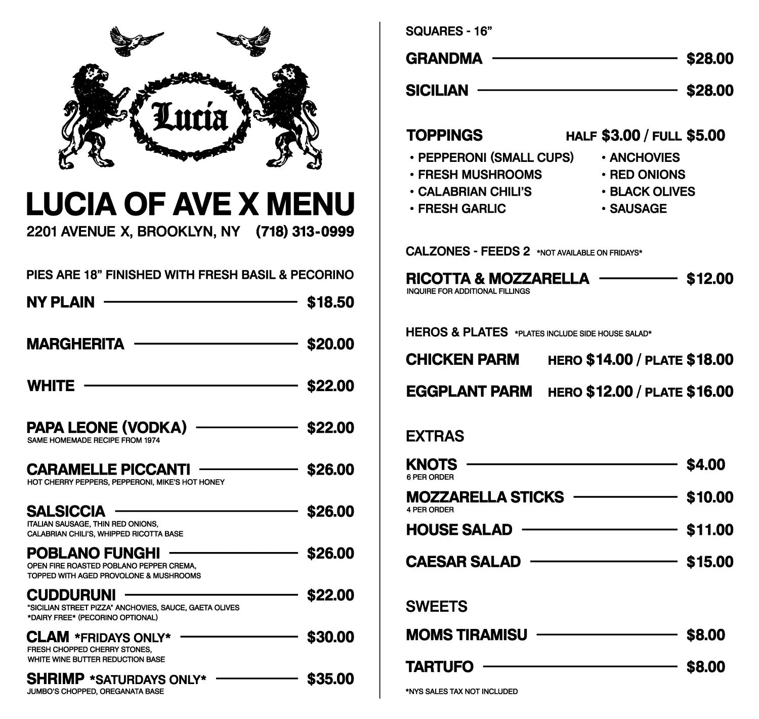 Menu 1