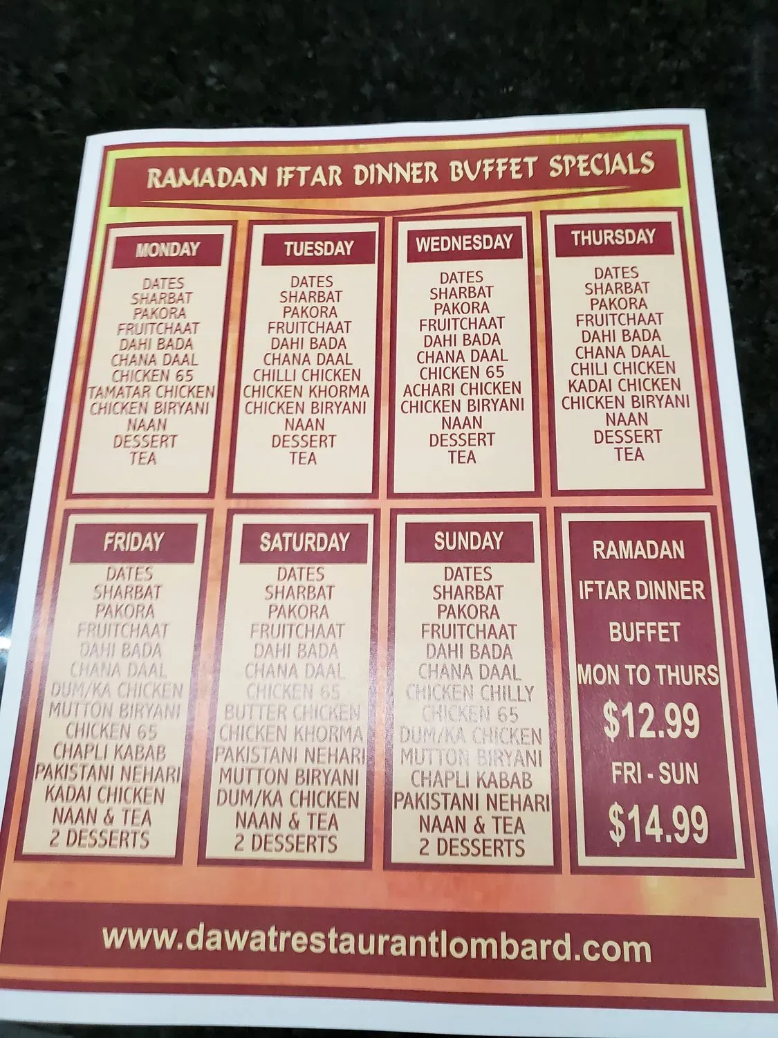 Menu 6