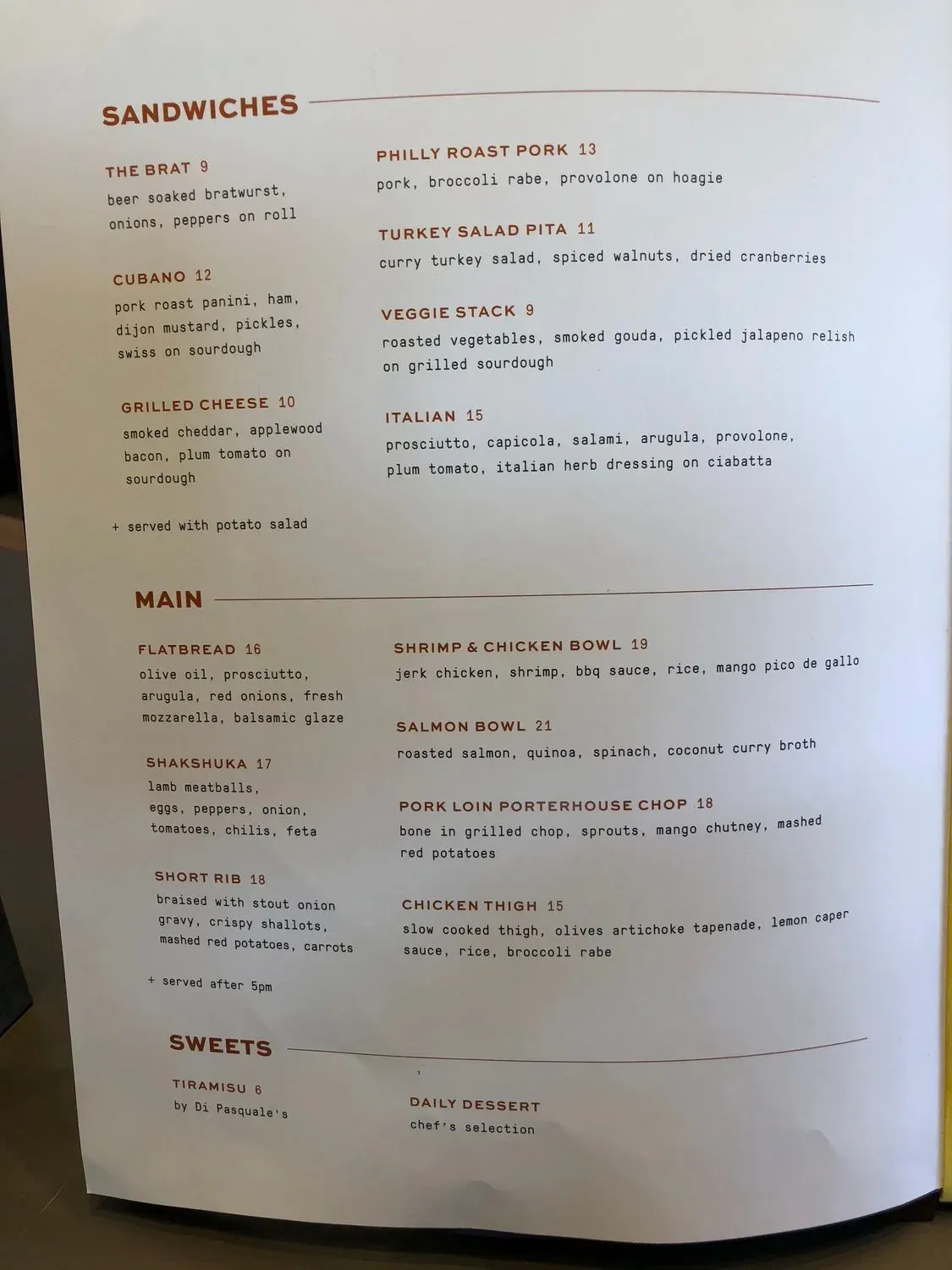 Menu 2