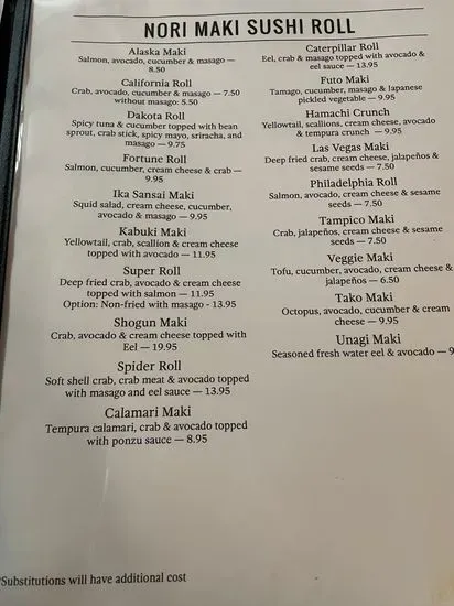 Menu 6