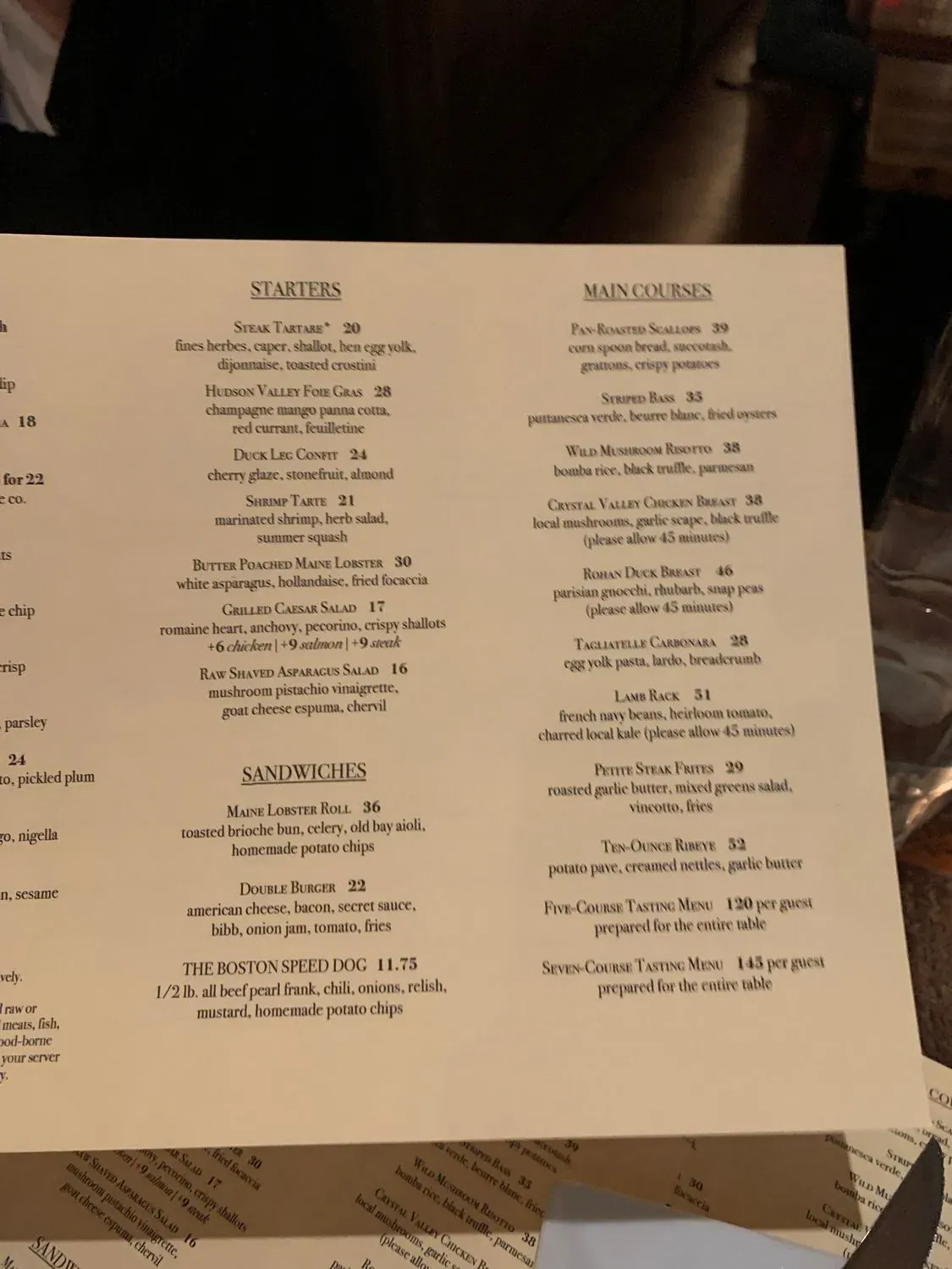 Menu 5