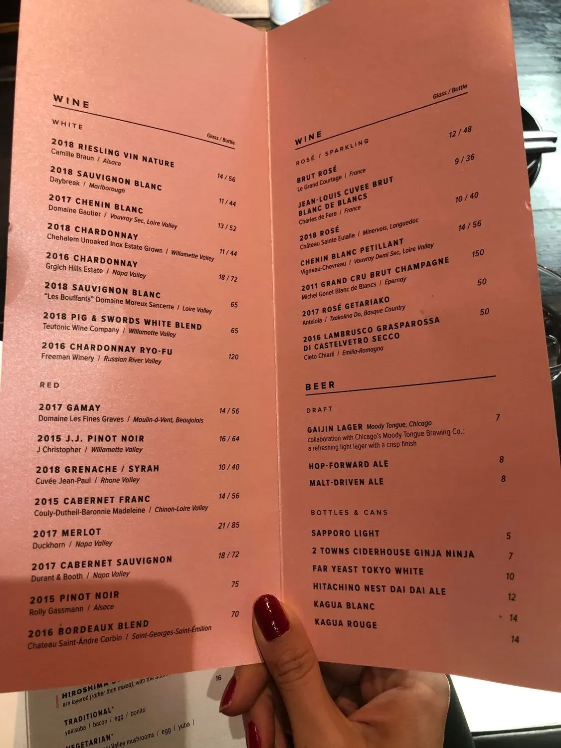 Menu 5