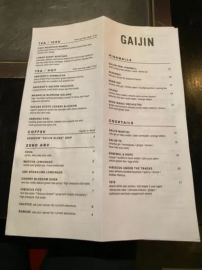 Menu 1