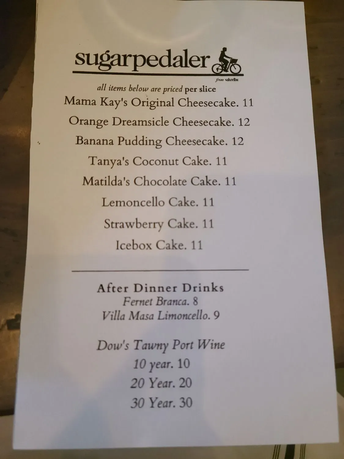 Menu 5