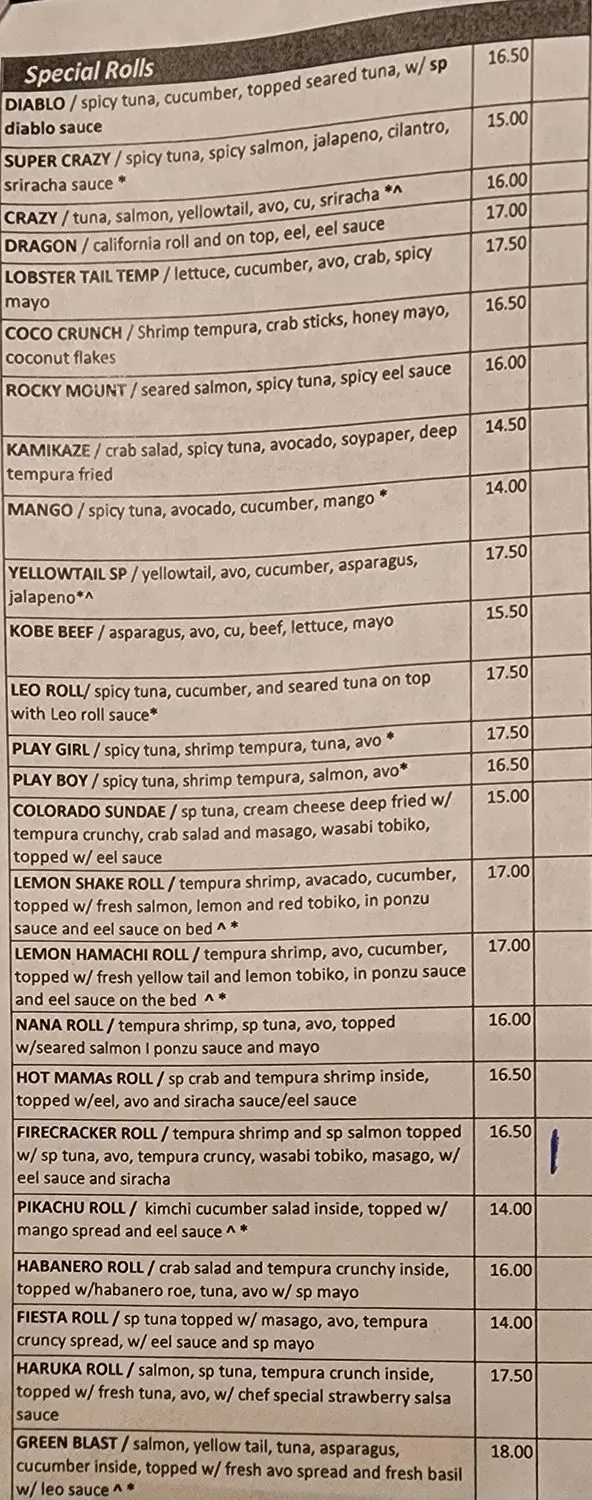 Menu 5