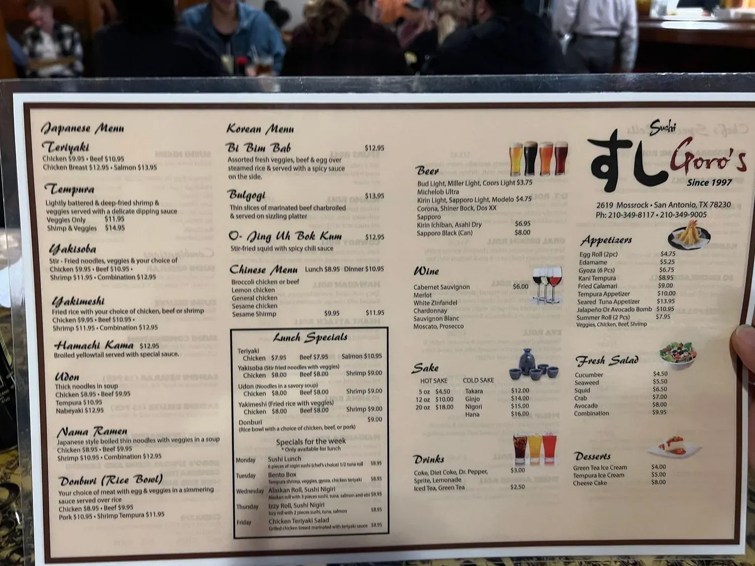 Menu 2