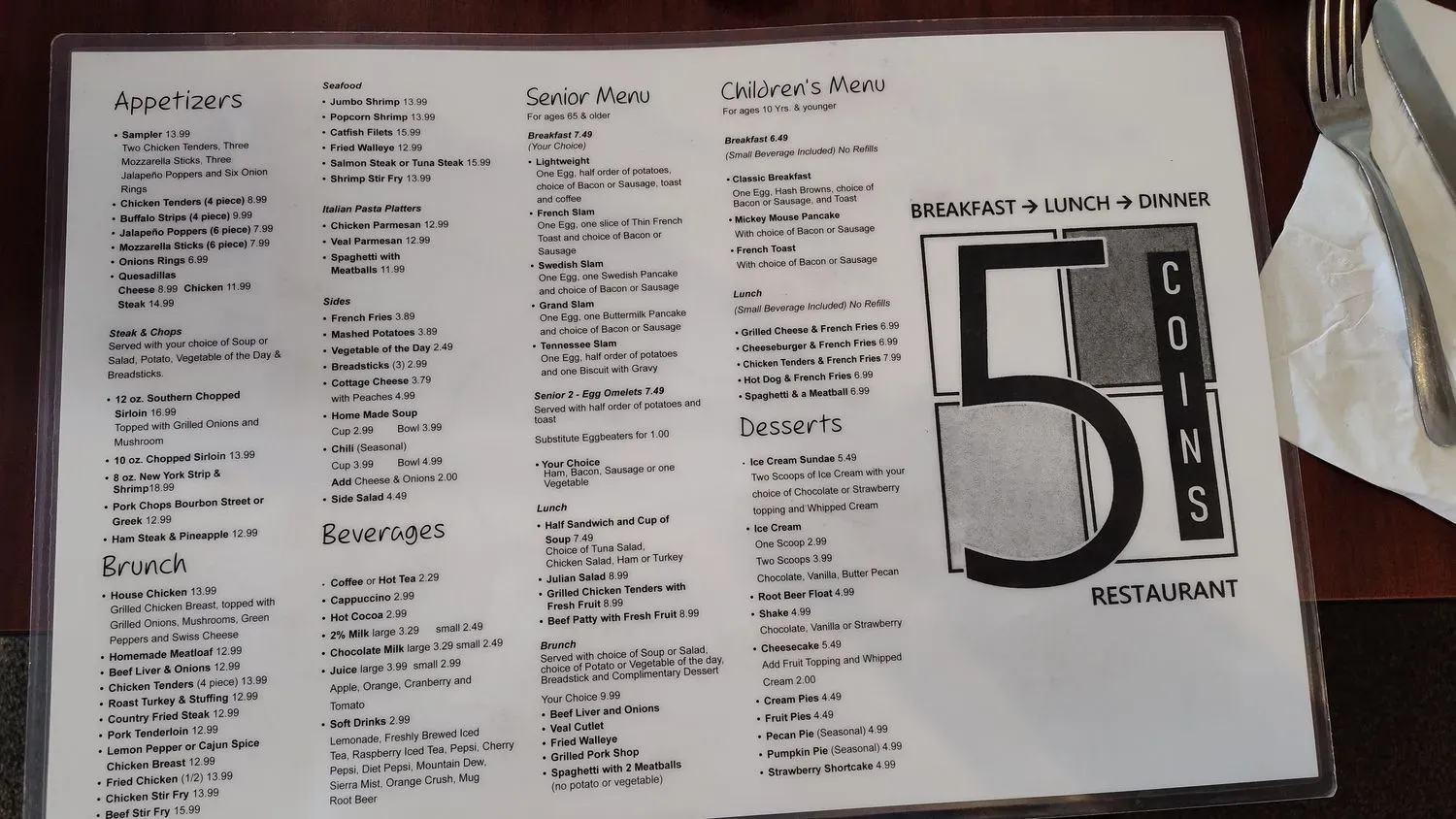 Menu 5