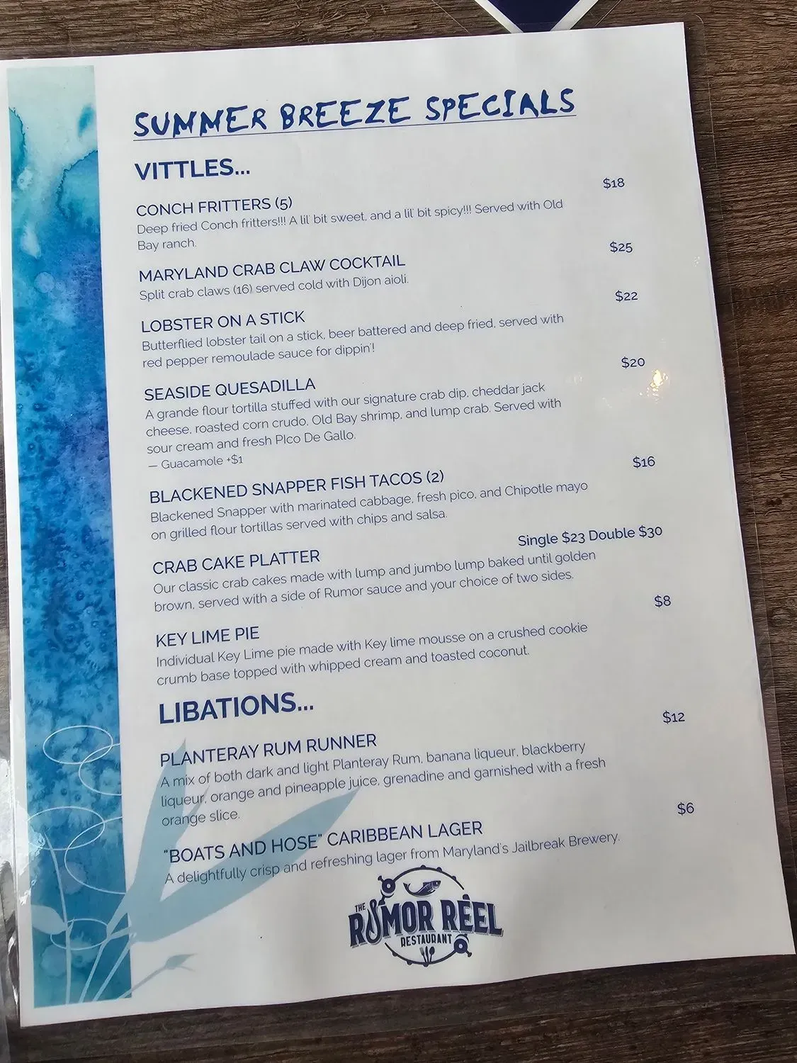 Menu 6