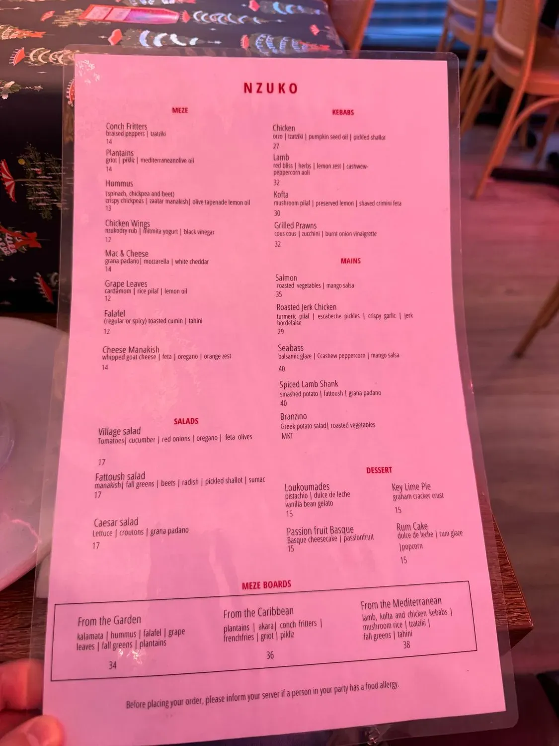 Menu 2