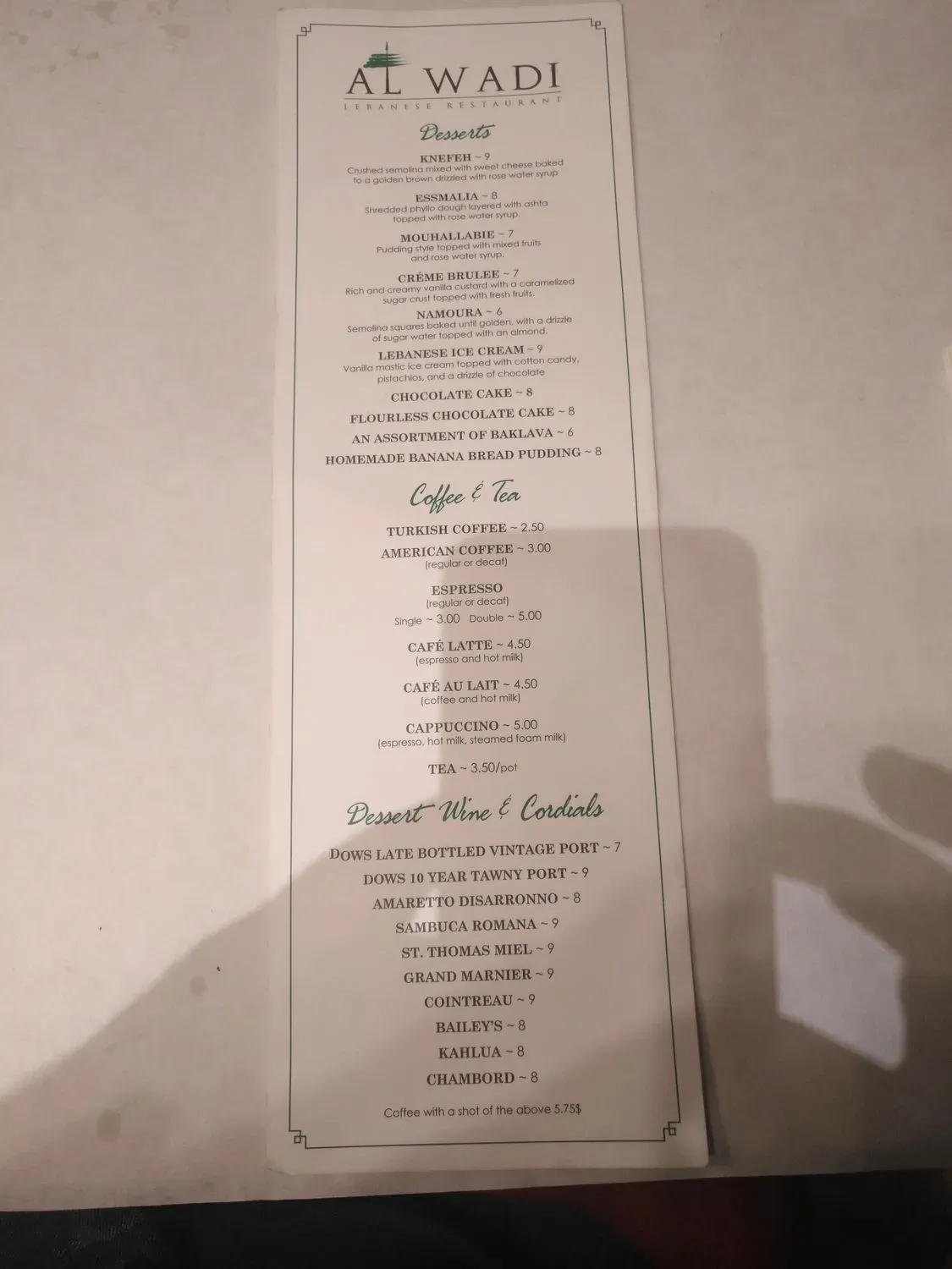 Menu 4