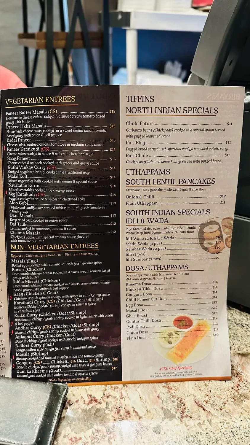 Menu 5