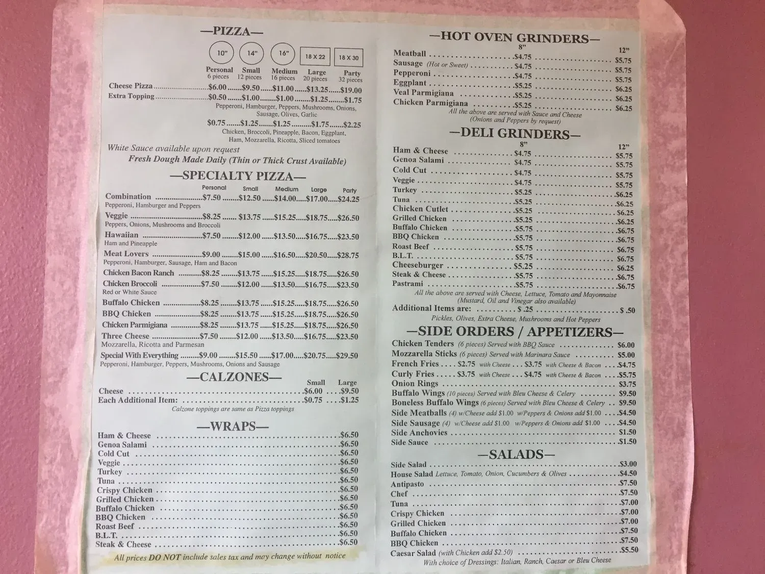 Menu 3