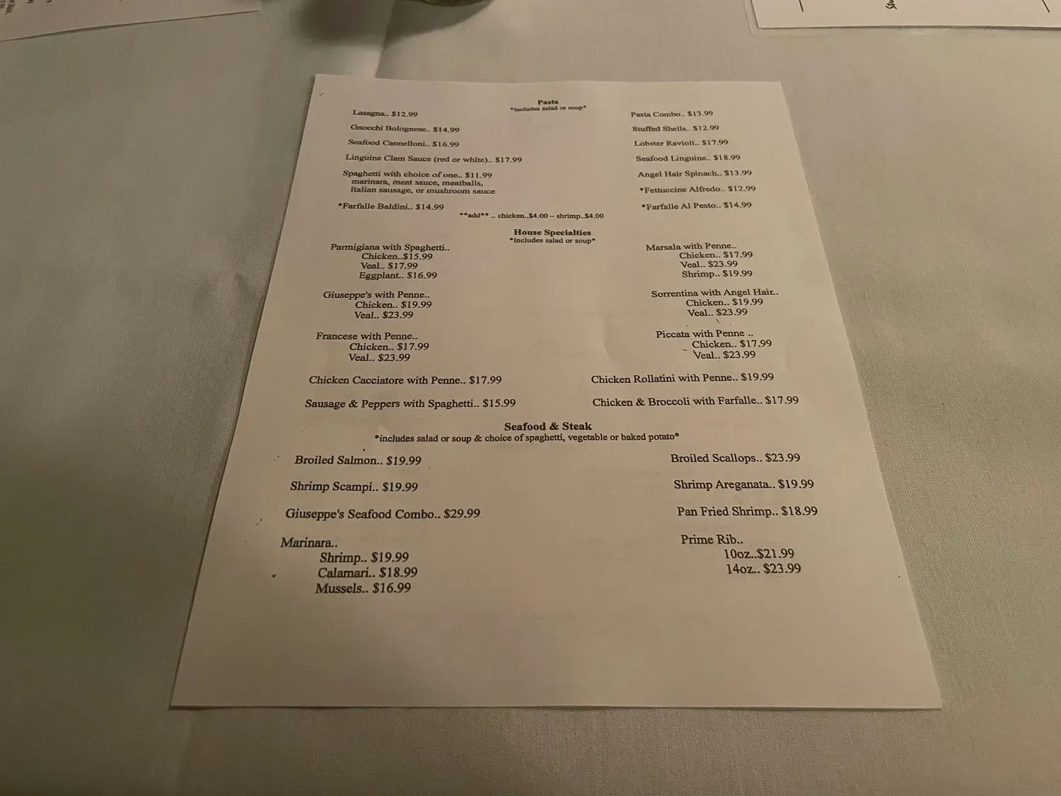 Menu 1