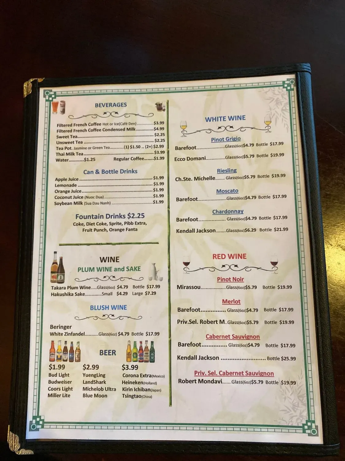 Menu 5