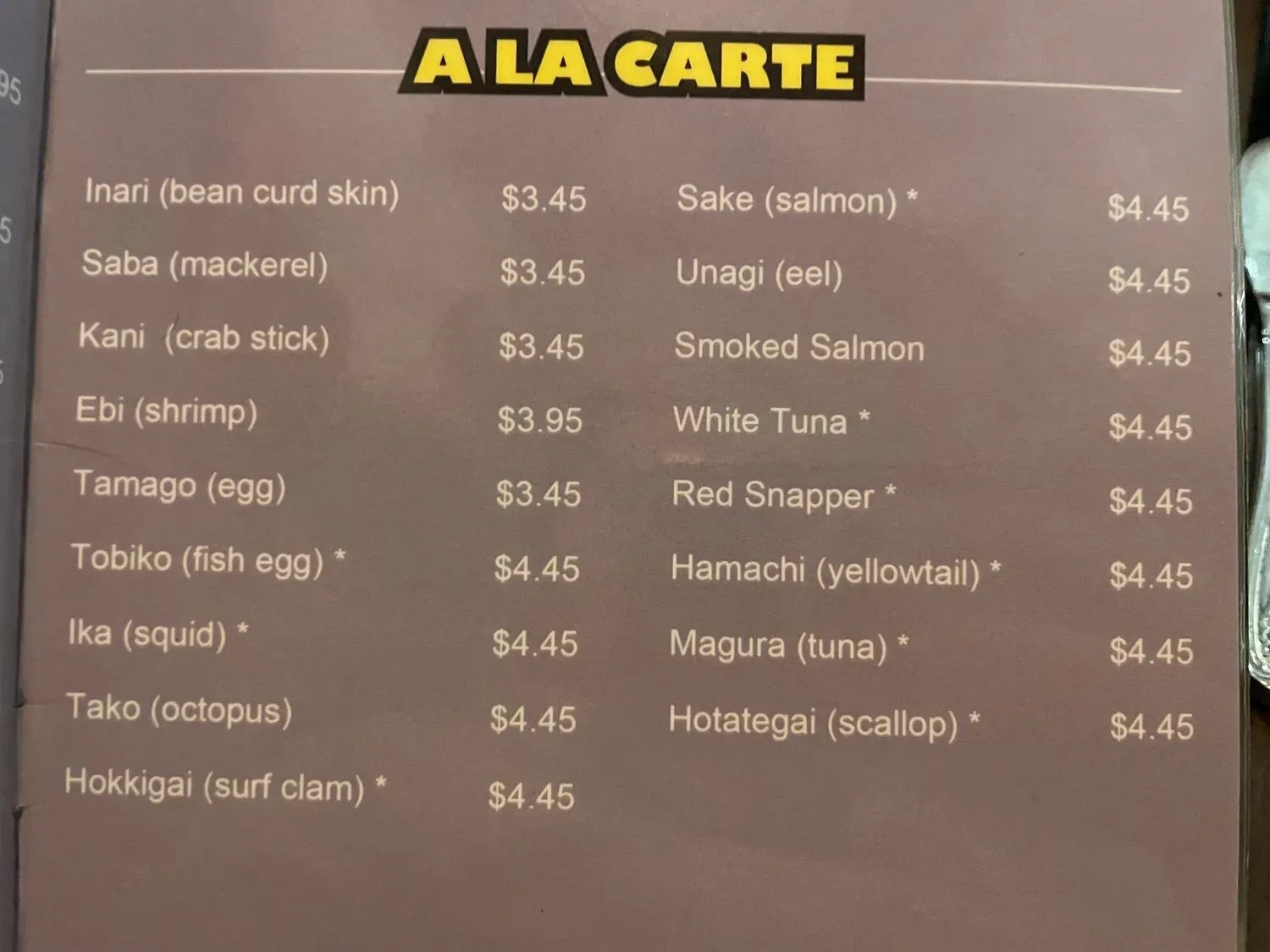 Menu 2