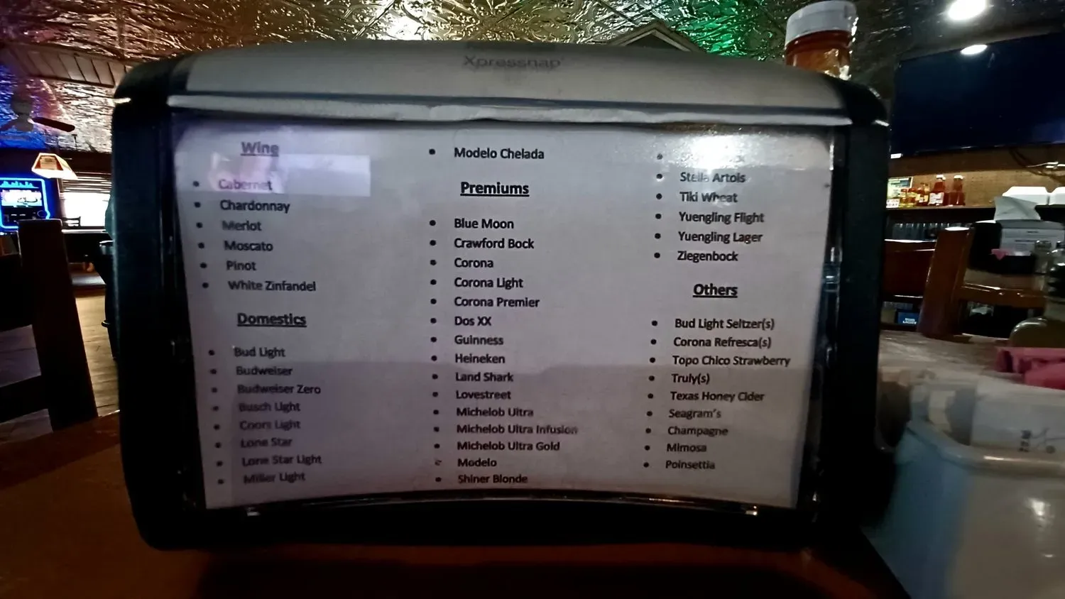 Menu 2