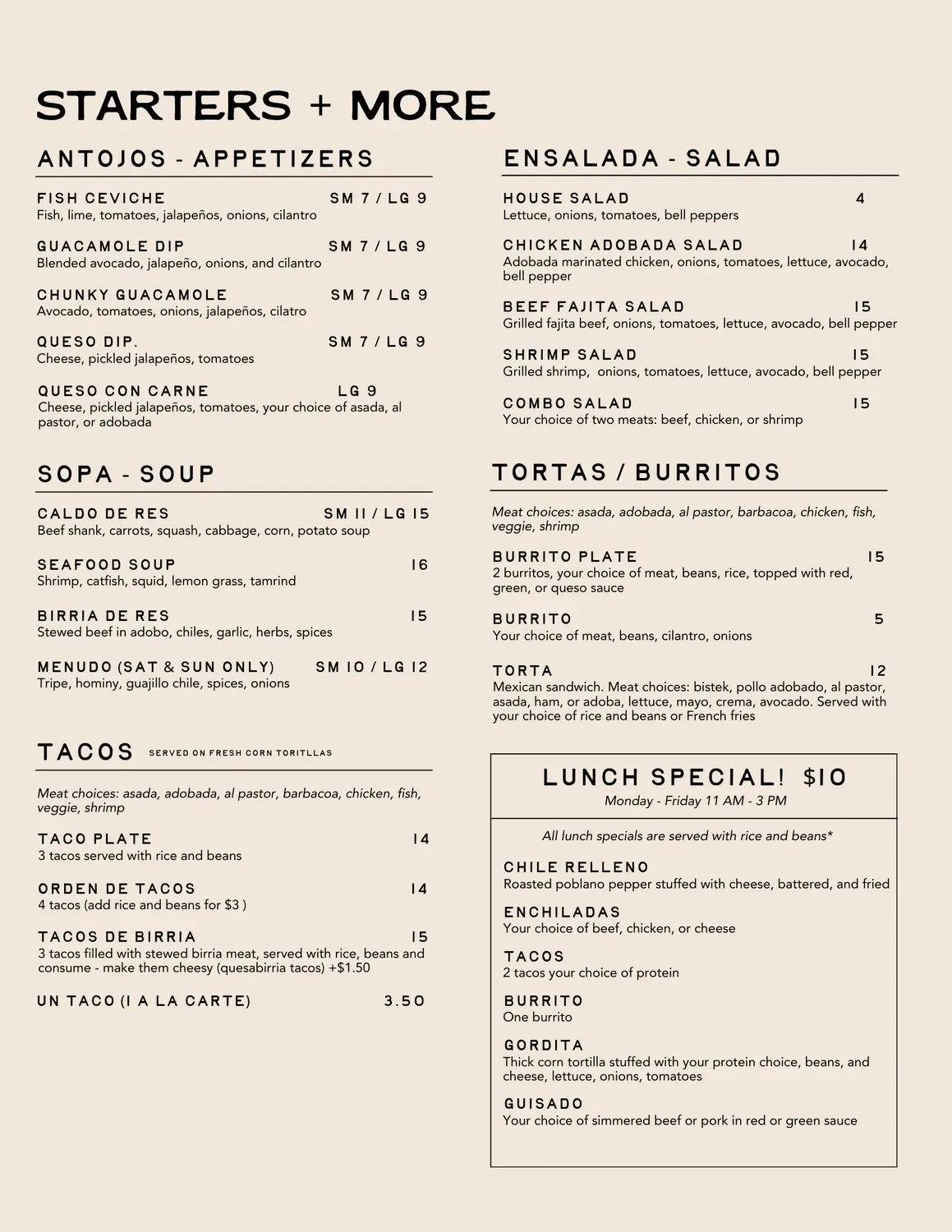 Menu 2