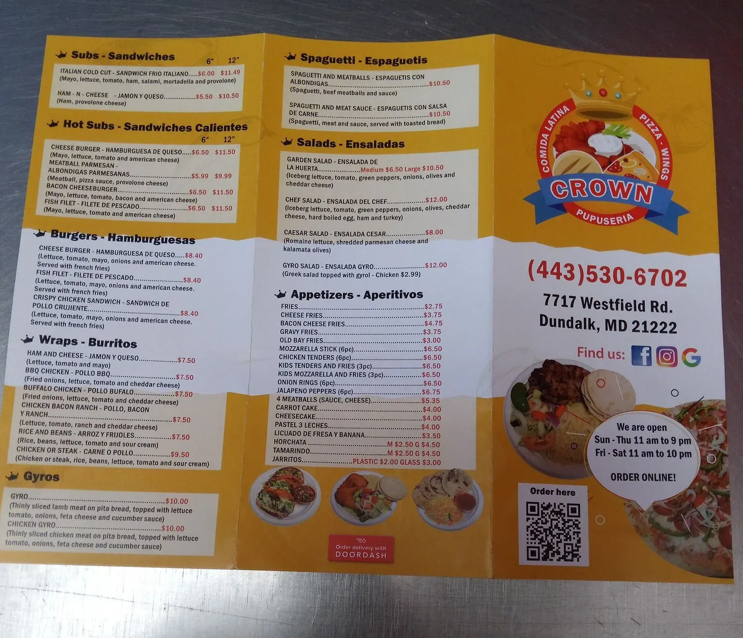 Menu 3